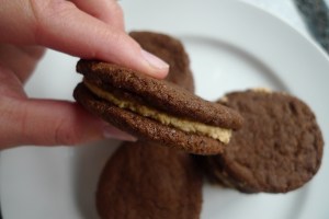 Chocolate Peanut Butter Sandwich Cookies
